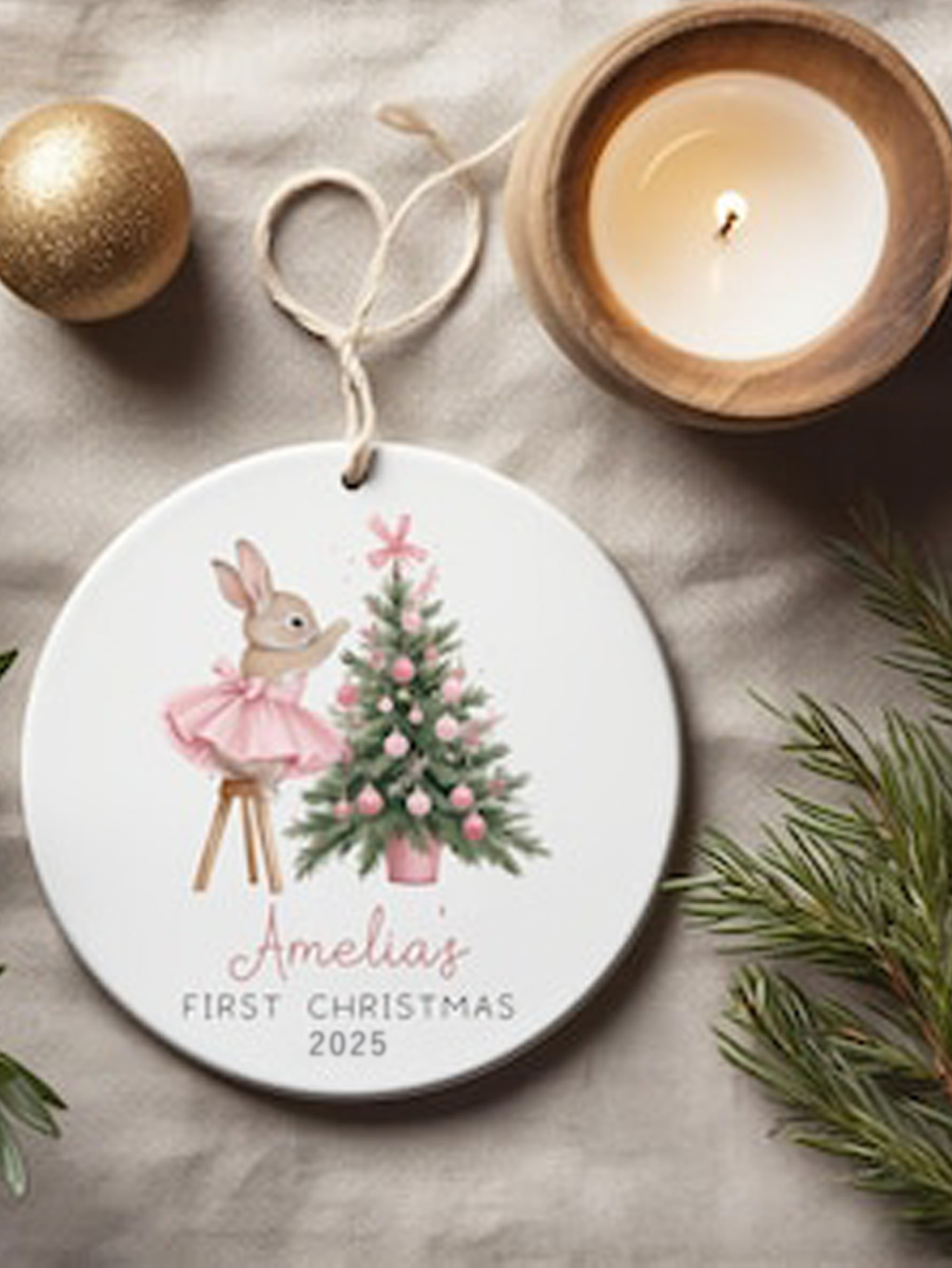 Personalized Baby’s First Christmas Ornament
